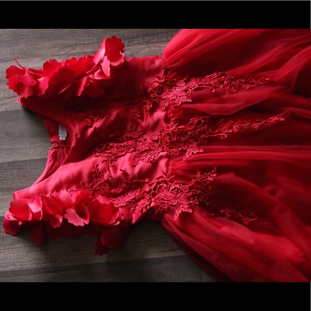 Red girl’s dress - Picture 2 of 5